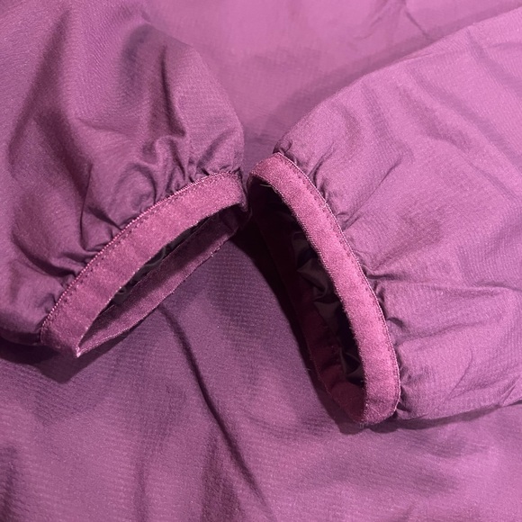 The North Face Maroon Jacket with Lime Zipper - Picture 7 of 8